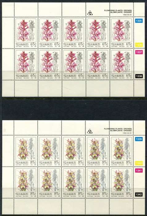 Transkei - Set of 4 Full Sheets of 10 -1992 -  MNH - Some Very Light Toning