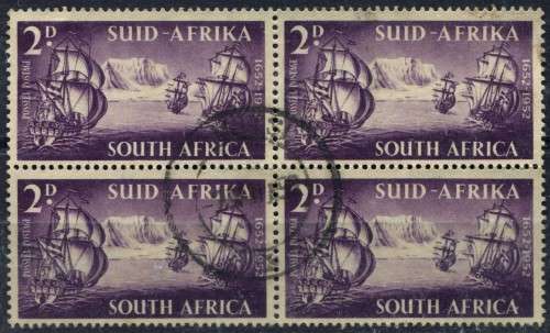 Union of SA - Line Through Sails - 1952 - Used
