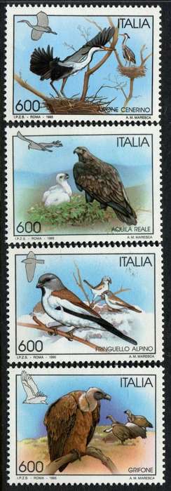 Italy - Birds - 1995 - MNH