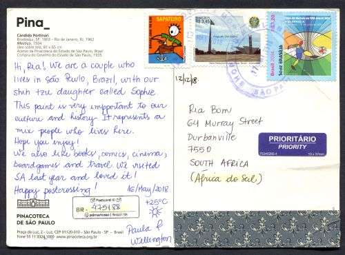 Brazil - Modern Used Post Card