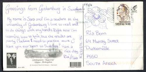 Sweden - Modern Used Post Card