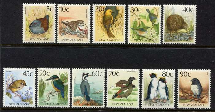 New Zealand - Birds - 1988 - MNH