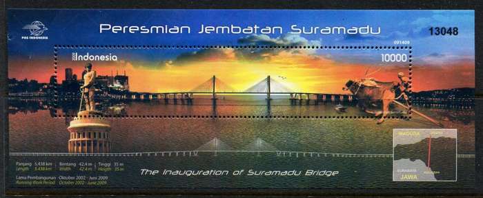 Indonesia - Miniature Sheet - 2009 - MNH - Creased