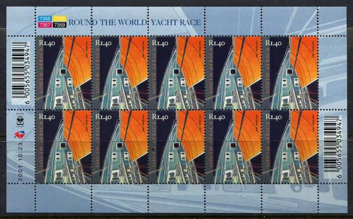 RSA - Sheet of 10 - 2001 - MNH