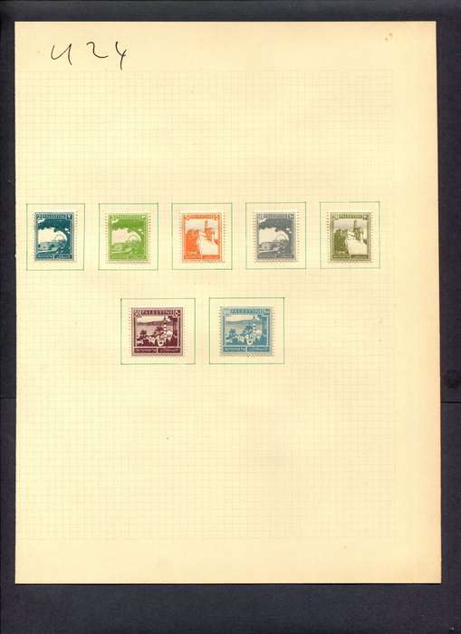 Palestine - 7 Stamps Mounted (Hinged) On Album Page