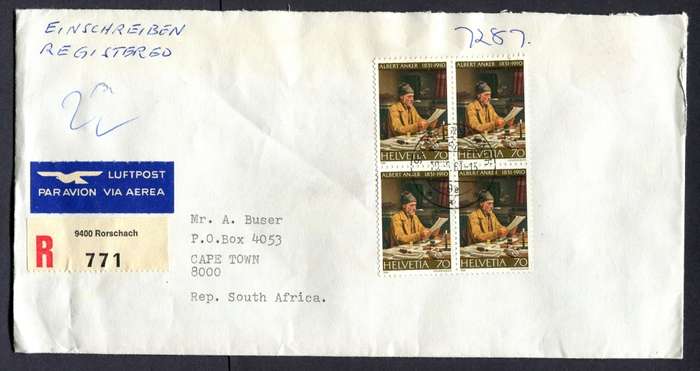 Switzerland - Registered Cover