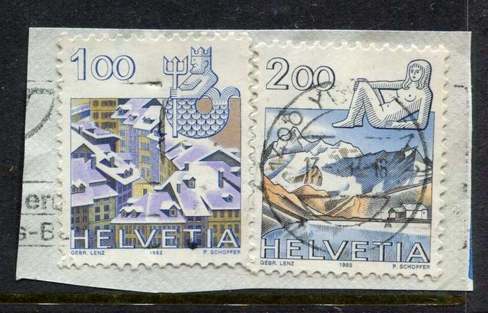 Switzerland - Used on Piece