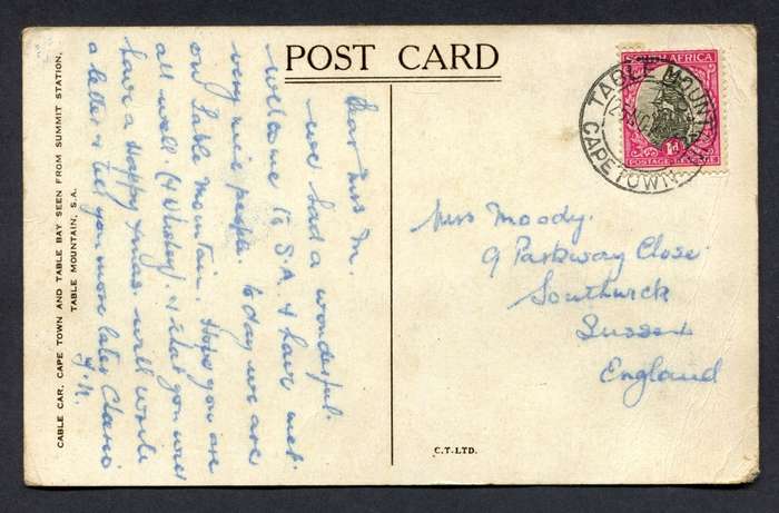 Union of SA - Post Card