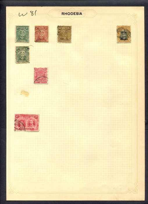 BSAC - 7 Stamps Mounted (Hinged) On Album Page