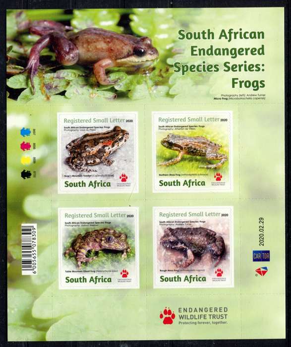 RSA - Sheet of 4 - 2020 - MNH