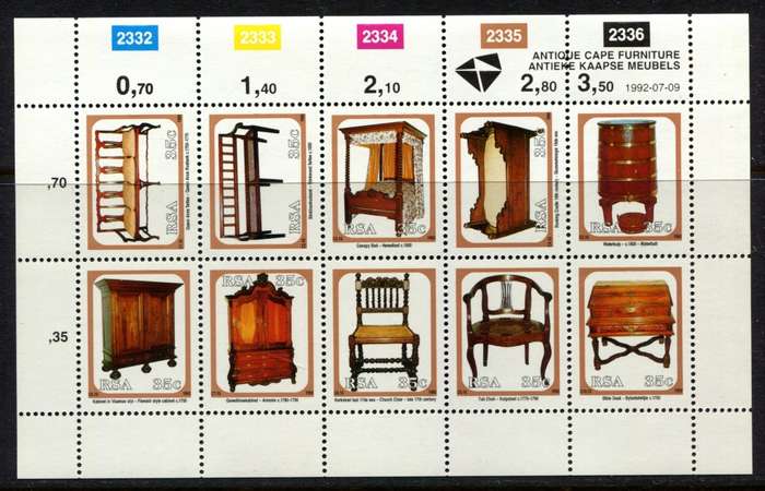 RSA - Sheet of 10 - 1992 - MNH