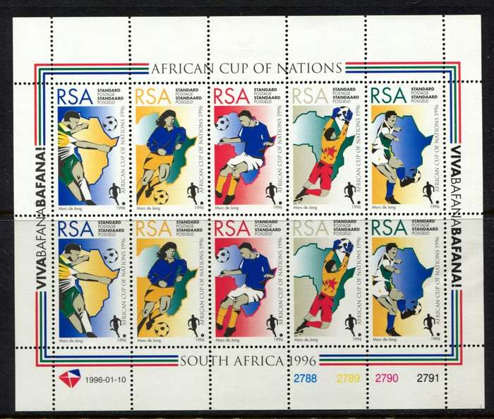 RSA - Sheet of 10 - 1996 - MNH