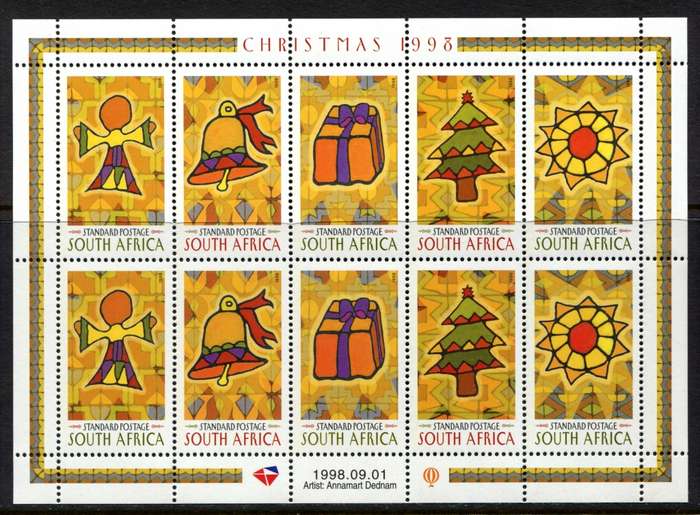RSA - Sheet of 10 - 1998 - MNH