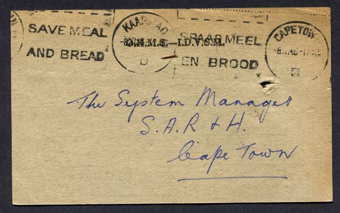 Union of SA - Post Card