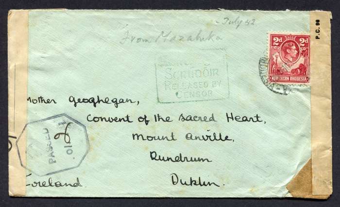 Northern Rhodesia - Censored Cover