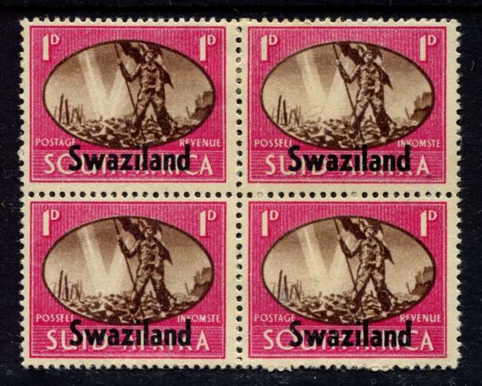 Swaziland - 1945 - `Barbed Wire` Variety - MM