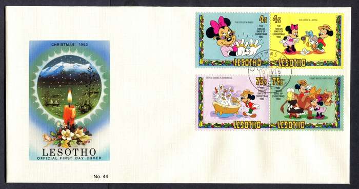 Lesotho - Set of 2 FDC's - 1982