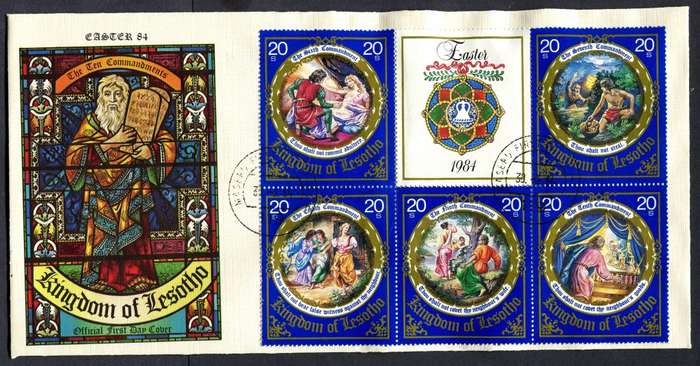 Lesotho - Set of 2 FDC's - 1984