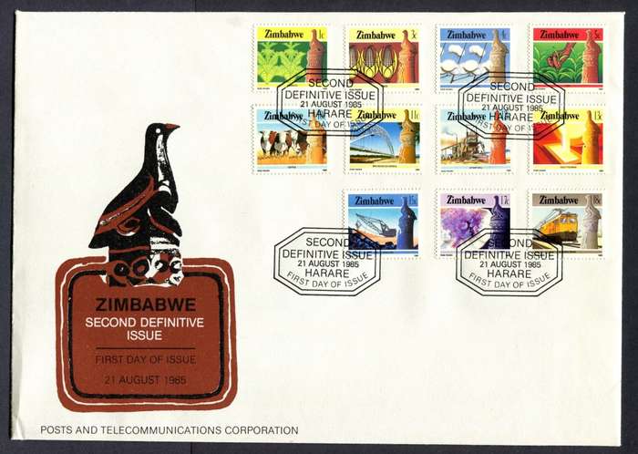 Zimbabwe - Set of 2 FDC's - 1985