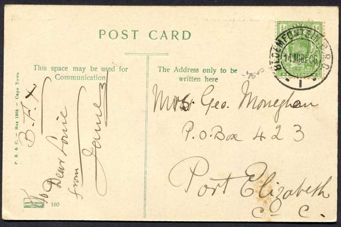 Orange River Colony - Post Card