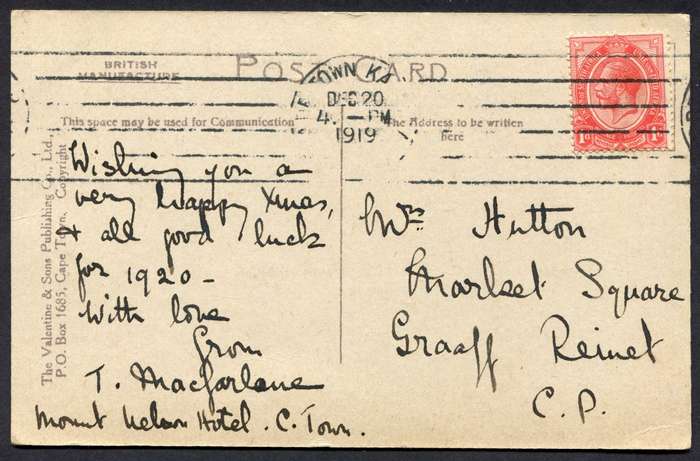 Union of SA - Post Card