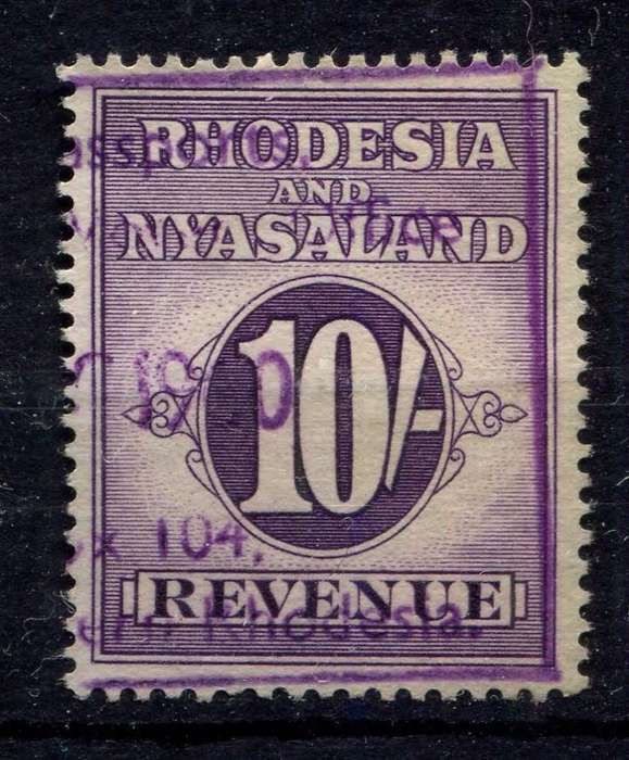Rhodesia and Nyasaland - Revenue - 1956 - Used