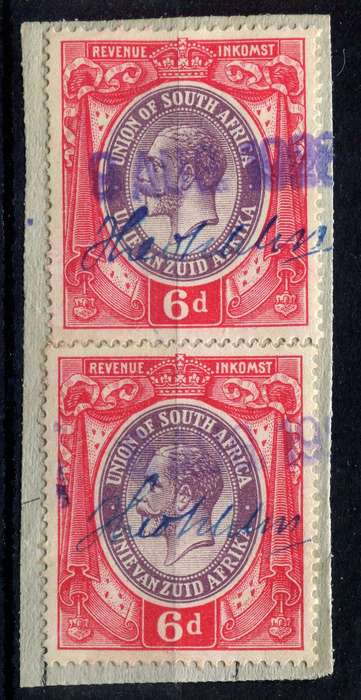 Union of SA - Revenue - 1913 - Used