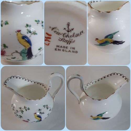 VINTAGE 1930s CHELSEA STAFFS PORCELAIN CREAMER / MILK JUG
