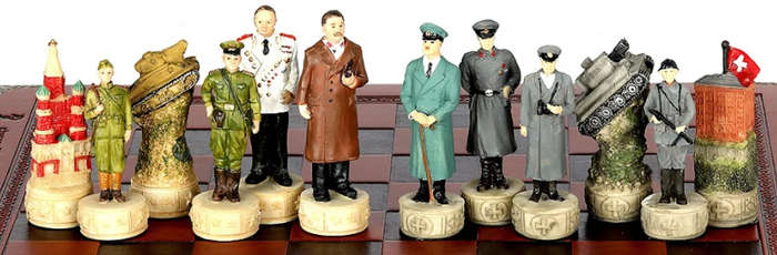 Stalin vs Germany World War II Character themed chess game