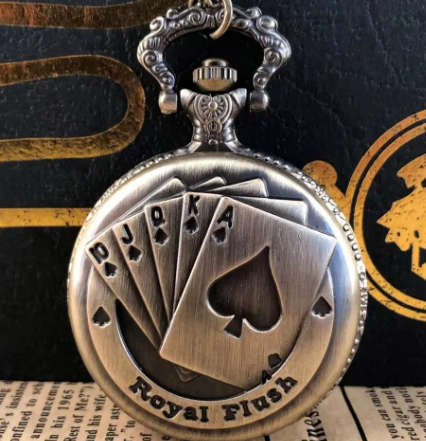 Royal Flush Pocket Watch