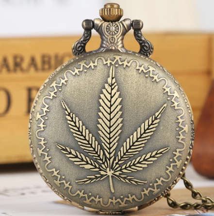 Leaf Design Pocket Watch