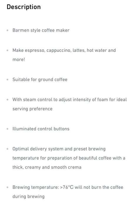 Russell Hobbs Nero Espresso Coffee Machine