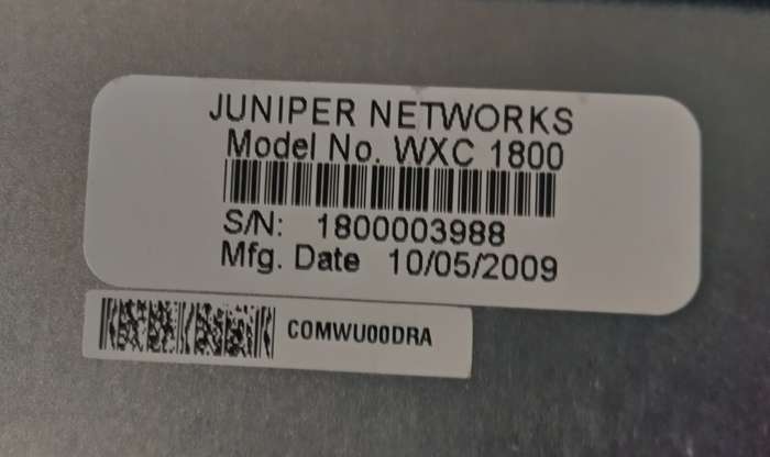 Juniper Application Acceleration Platiform WXC 1800
