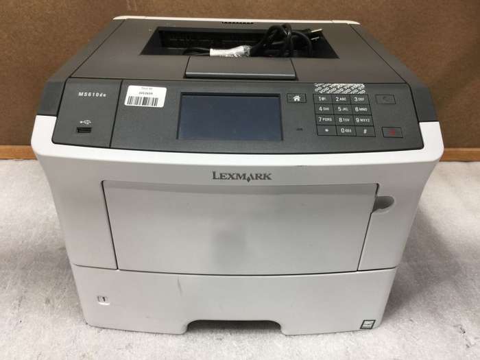 Lexmark LaserJet MS610de A4 Mono Laser Printer Prints in black and white only