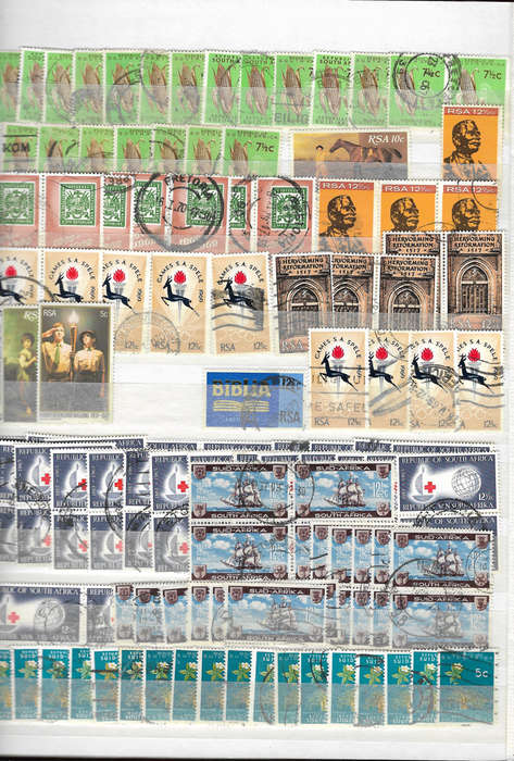LIGHTHOUSE 8pg Stock book second hand Filled with Postmarks Union&RSA few pre-union -Great Condition