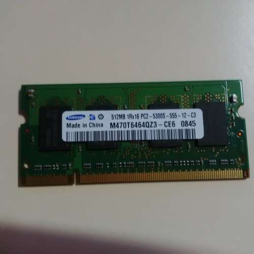 Samsung 512 MB PC2-5300 DDR2-667 667MHz Laptop RAM