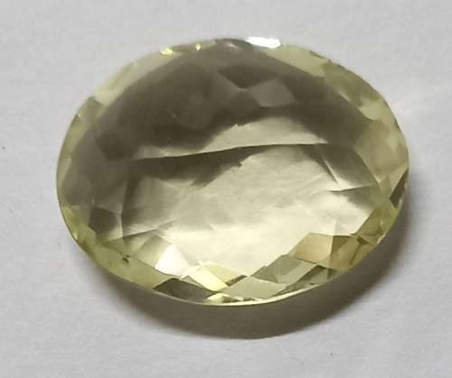 CERTIFIED 2.028 cts - LIGHT YELLOW - CITRINE - OVAL CUT