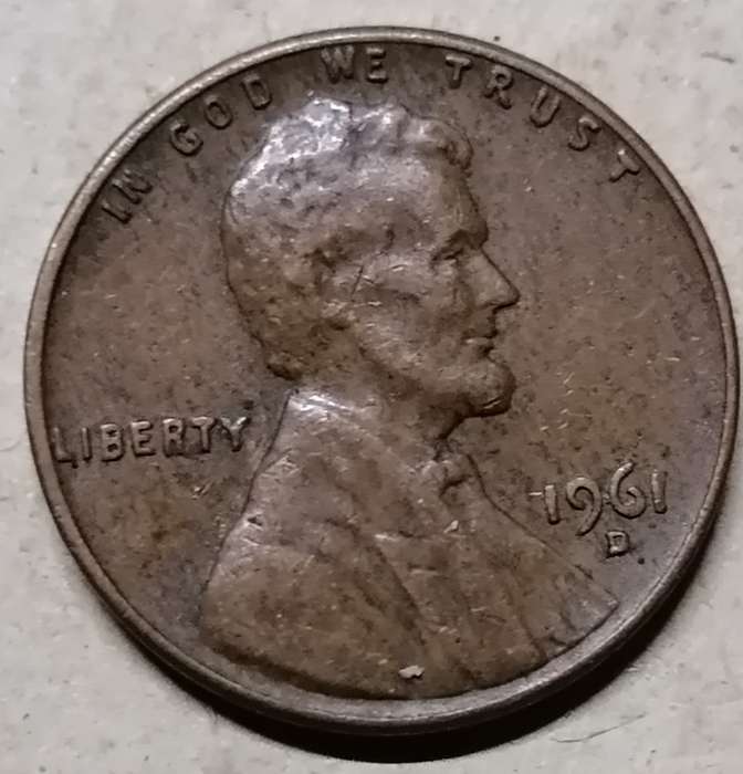 1961 D USA Lincoln 1 Cent Wheat Penny