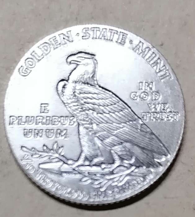 1/10 silver Indian head silver round