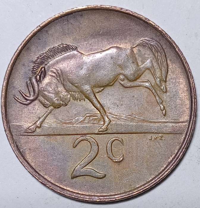 GREAT 1987 TWO CENT - AU (NICE TONING)