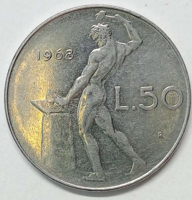 GREAT 1968 ITALY 50 LIRA