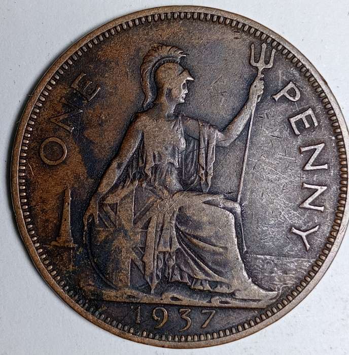 GREAT 1937 UK PENNY