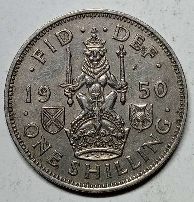 GREAT 1950 UK SHILLING - HIGH GRADE