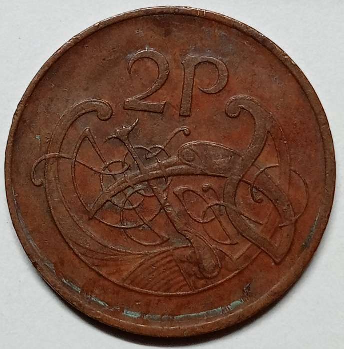 1980 Ireland - 2 pence - Great details