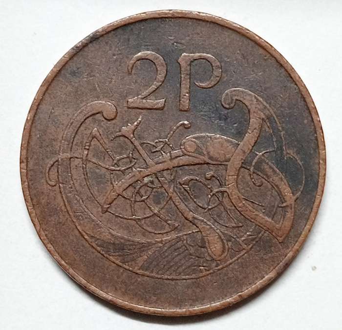 1971 Ireland - 2 pence - Great details