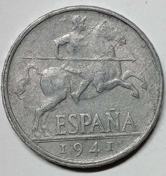 GREAT 1941 SPAIN 10 Centimos