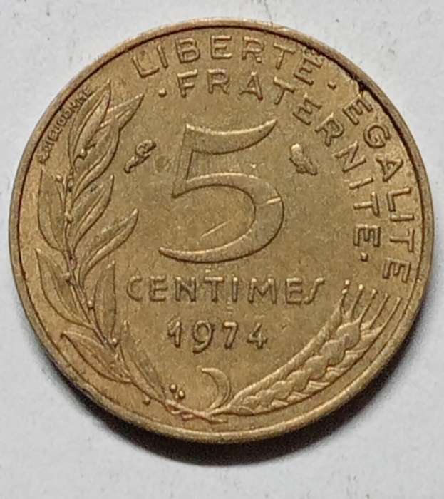 1974 5 centimes france