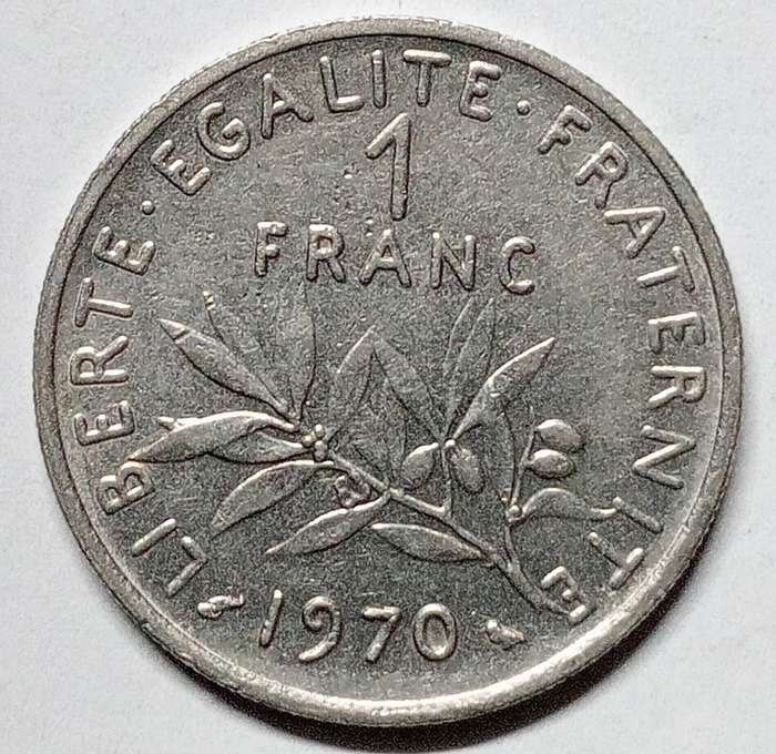 1970 France 1 franc - AU