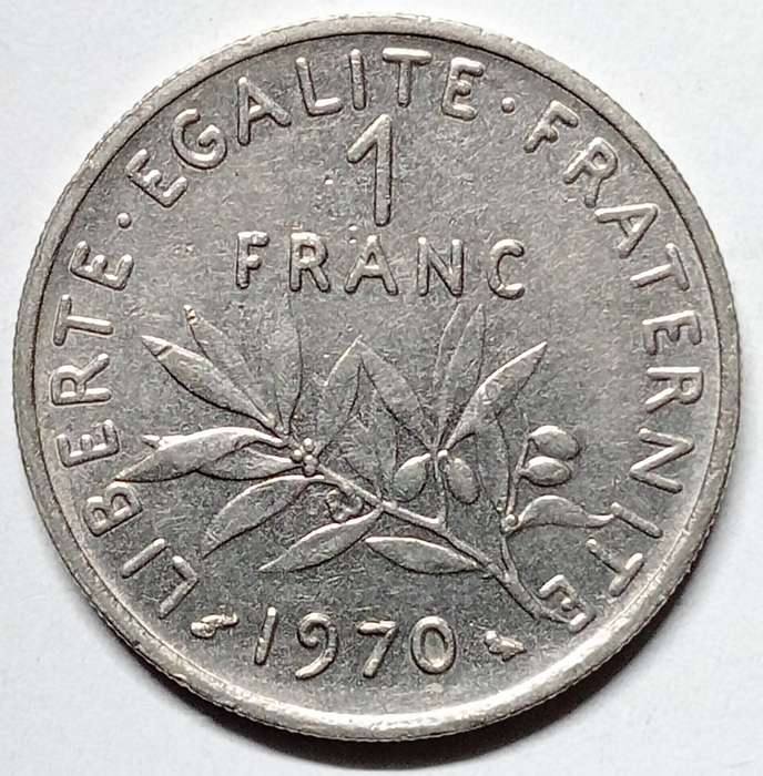 1970 France 1 franc - AU