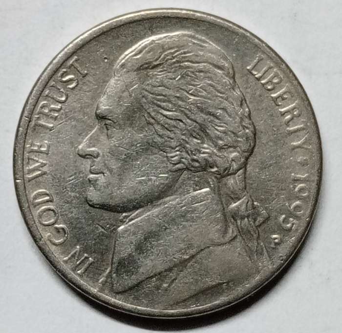 USA 5 CENTS 1995 P - JEFFERSON NICKEL